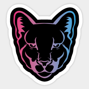 Colorful Cougar Sticker